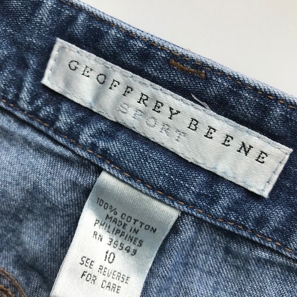 Denim Capris Geoffrey Beene Sport embroidered 10 - Picture 2 of 8